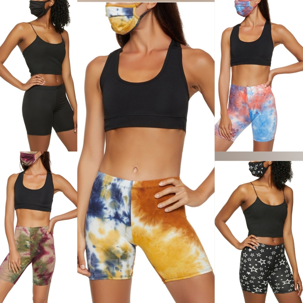 🥰NEW Biker Shorts and Matching Mask